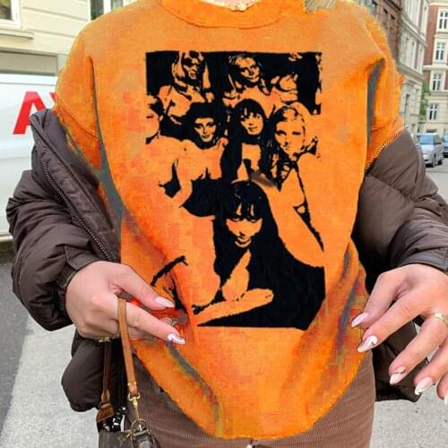 Oversized Streetwear Tops Plus Size Punk y2k Womens Womens Hoodie Womens Pullover Hoodie Sweatshirt Printed Anime Hoodie