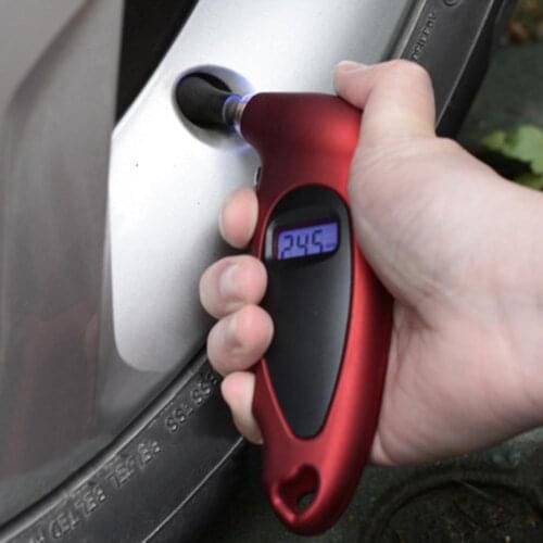 LCD LED Digital Auto Car Motorcycle Tire Tyre Air Pressure Gauge Tester Tool Auto parts