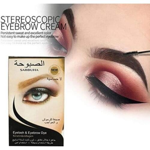 15 Minute Fast Tint Easy Dye Eyebrow Gel Professional Series Henna Eyelash Eyebrow Dye Tint Gel Eyelash Brown Tint Cream TSLM1