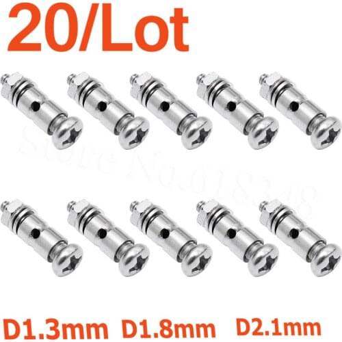 20pcs Pushrod Connectors Linkage Stoppers D2.1mm D1.8mm D1.3mm RC Plane Replacement parts Remote Control