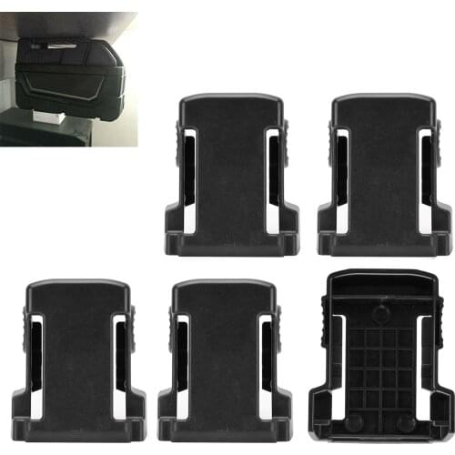 New 5Pcs ABS Portable Battery Buckle Mount Holder Accessory For Milwaukee M18 Lithium Battery Battery Holder Buckle (Black)