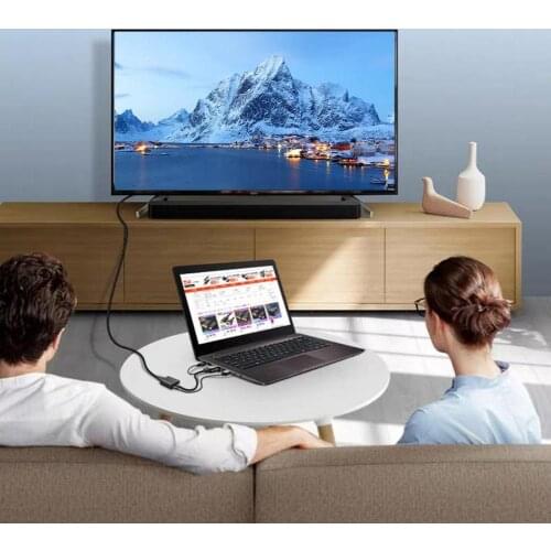 1080p VGA to HDMI-compatible Adapter With Audio Output Converter For Computer PC Laptop TV Monitor