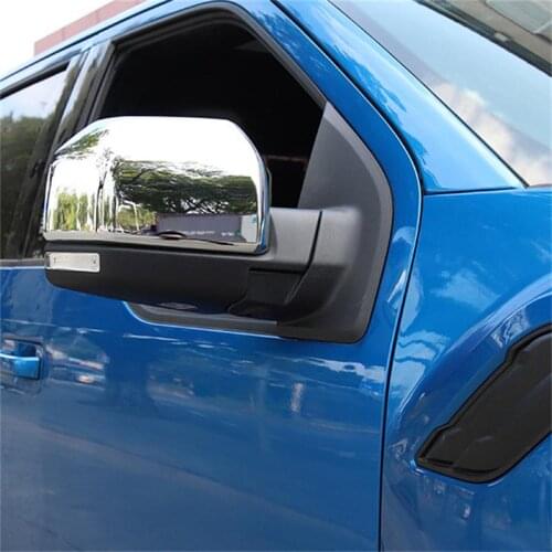 Accessories For Ford F150 2015 2016 2017 2018 Chrome Side Wing Door Mirror Cover Trim Styling