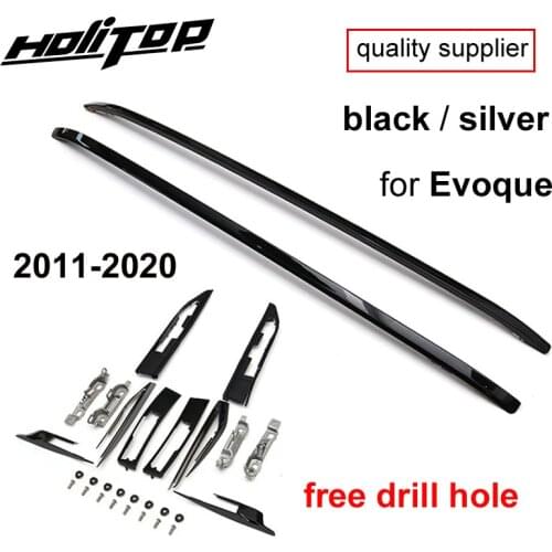 Hot OE model roof rack roof bar luggage rail for Range Rover Evoque 2011-2019, black & silver,ISO9001 quality,promotion price