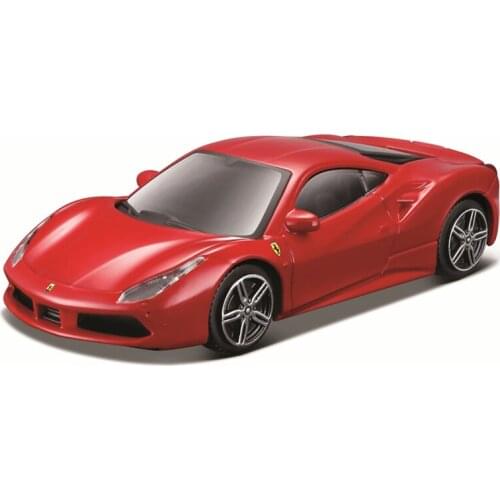 Bburago 1:43 Scale Ferrari 488 GTB Alloy Luxury Vehicle Diecast Pull Back Cars Model Toy Collection Gift