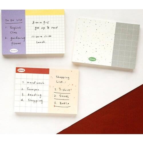 80 Sheets Grid Memo Pad Note Paper Planner Schedule To Do List Office Stationery School Supplies