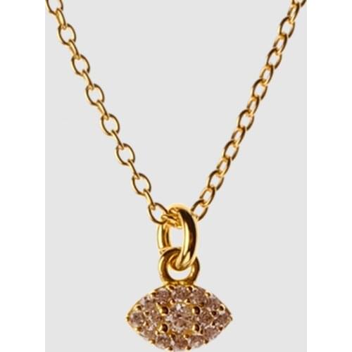 Amorita boutique 925silver demon eye small pendant necklace