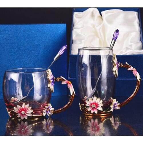 Colored water cup single-layer heat-resistant glass creative gift coffee cup