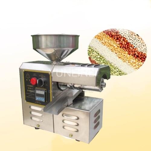 Electric Oil Press Machine Extractor Peanut / Sesame Stainless Steel Screw-type Oil Expeller SG30-1