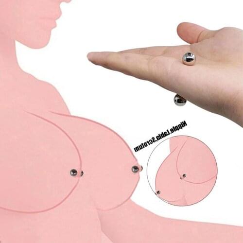 Erotic Accessories BDSM Bondage 10mm Ultra Powerful Metal Orbs Vagina Clitoris Nipple Clamps Adult Game Sex Toys For Women Man
