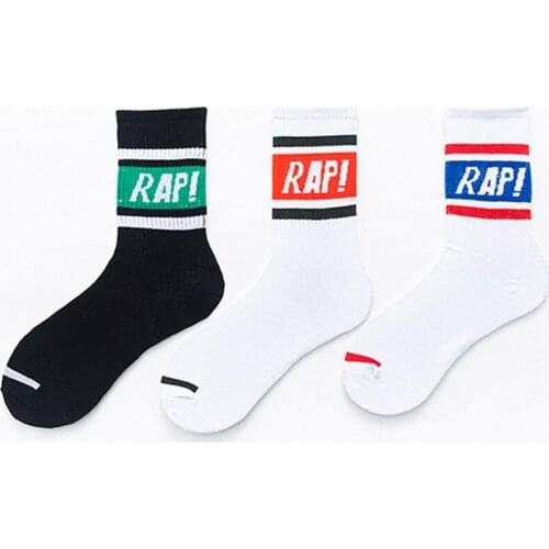 Harajuku Cotton Socks Men Street Wear Hip-Hop Skateboard Short Socks Casual Comfortable Rainbow Striped Women Funny Socks
