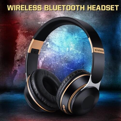 Kebidu Bluetooth Earphones Wireless Bass Stereo Headset Sport Headphones Support TF Card With Microphone For Computer Phone