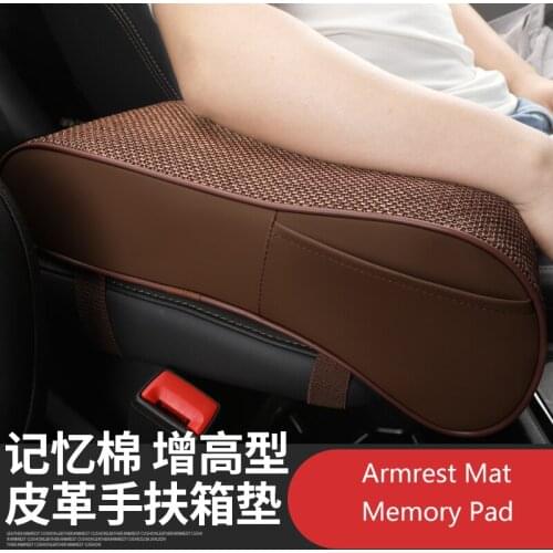 Leather Car Central Armrest Pad Center Console Styling Armrest Comfortable Arm Rest Seat Protective Pad Mat Cushion Pillow Cover