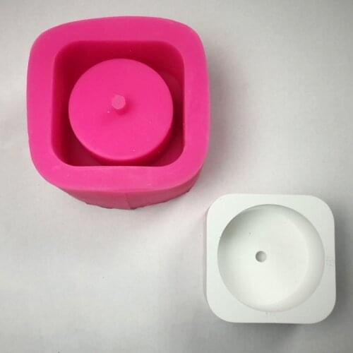 Square Silicone Cement Mold Flowers Pots Concrete Succulent Plant Silicone Mould Handmade Clay Craft Casting Decorating Home