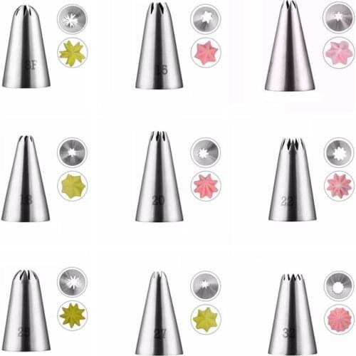 Small Size Rose Flower Stainless Steel Icing Piping Cake Nozzles Cream Decoration Pastry Tips Cake Dessert Decorators Tool