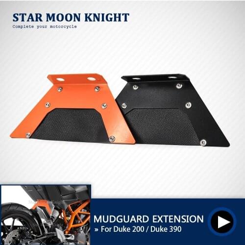 Motorcycle accessories For Duke 200 duke 390 CNC Aluminum Rear Fender Extension Plate Fender Extension Frame mudguard 2017 2018