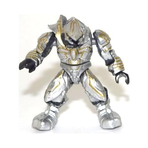 Lot of 5 pcs Halo Mega Bloks Silver Covenant Elite Arbiter Minifig Mini Building Toy Loose Action Figure Set Doll