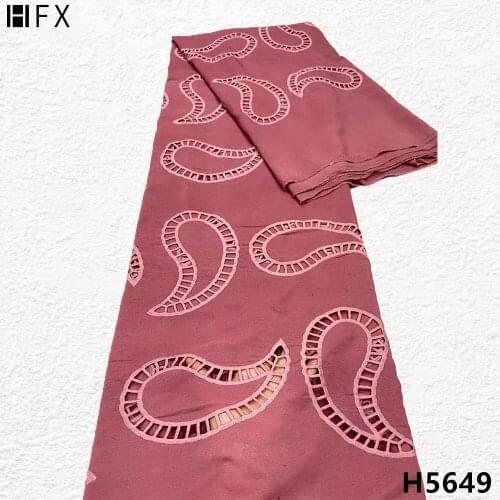 HFX Latest Chiffon African Lace Fabric French Lace Fabric High Quality Nigerian Lace Fabric For Party Dress X5649