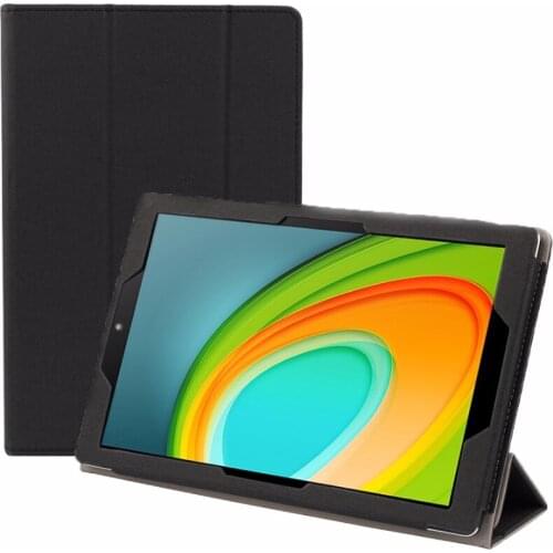 Anti-slip Texture Horizontal Flip Leather Case for CHUWI HI Pad 10.1 Inch with Three-folding Holder