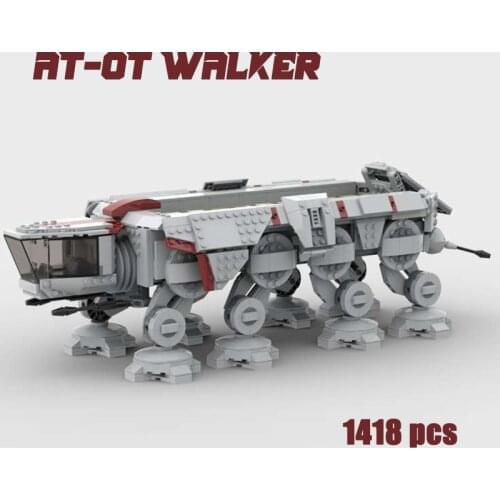 Sapce War Weapon All Terrain Open Transport Republic Dropship AT-OT Walker Model Clone Wars Warship Building Blocks Kids Toys