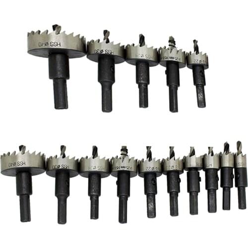 1pcs 12-50mm HSS Drill Bit Holesaw Hole Saw Cutter Drilling Kit Hand Tool for Wood Stainless Steel Metal Alloy Cutting