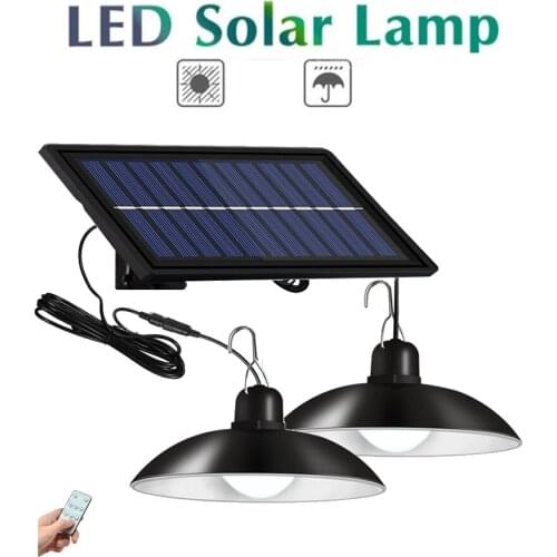 Retro Lampshade Led Solar Lamp Solar Powered Chandelier Hanging Chandelier Solar Lights High Brightness Chandelier Waterproof 3