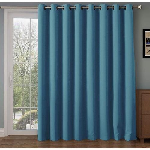 RHF Blackout Thermal Insulated Curtain - Antique Bronze Grommet Top for Bedroom/Living Room(Turquoise-100by108In)