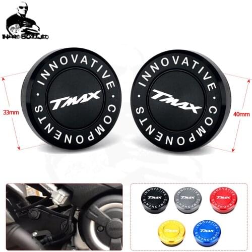 TMAX530 TMAX560 Fairing Screws Frame Hole Cap Cover Plug Decor Frame Cap Set 2pcs For Yamaha T-MAX TMAX 530 SX/DX T MAX 560