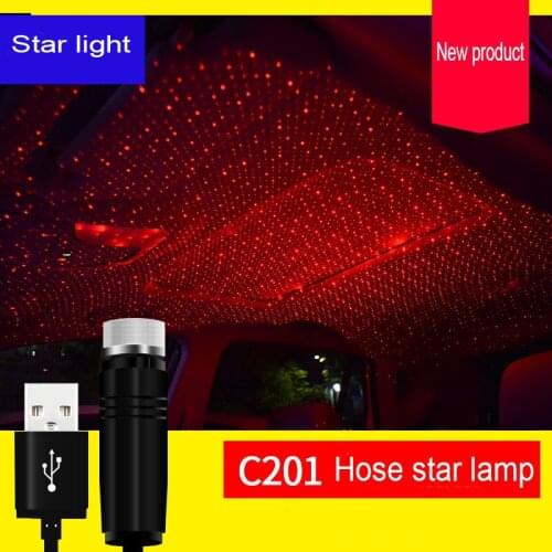 USB Led Roof Atmosphere Star Light For Cars and Home Decoration Projector Adjustable Galaxy Lights Ambient Night Light Lamps