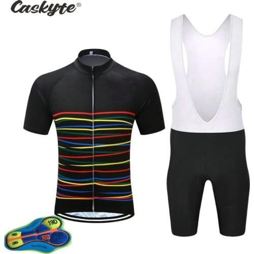 CASKYTE Bicycle Wear MTB Cycling Clothing Ropa Ciclismo Bike Uniform Cycle Shirt Racing Jersey Suit Maillot