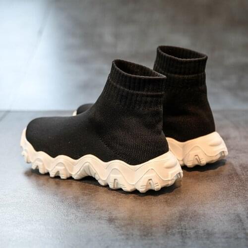 2020 Spring Autumn fashion warm Kids Shoes baby toddler casual socks shoes children sport boys girls light stretch knit sneakers