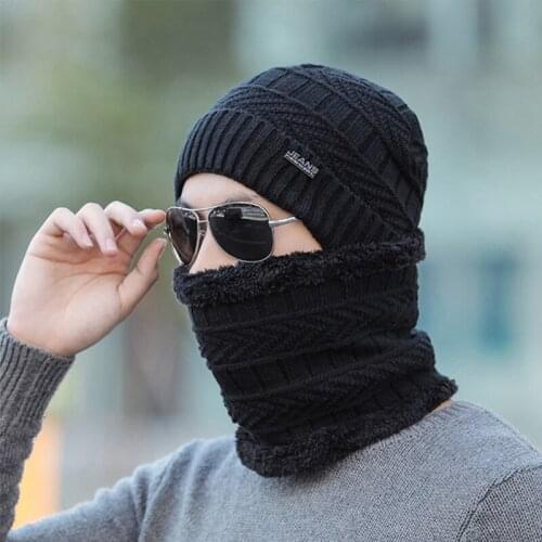 Winter hedging Hats Skullies Beanies Hat Winter Beanies For Men Women Wool Scarf Caps Balaclava Mask Bonnet Knitted Hat gorras