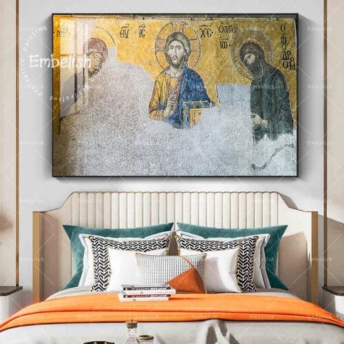 1 Pieces Jesus Christ Lord God Wall Art Pictures For Living Room HD Spray On Canvas Oil Painting Home Decor Office Artworks
