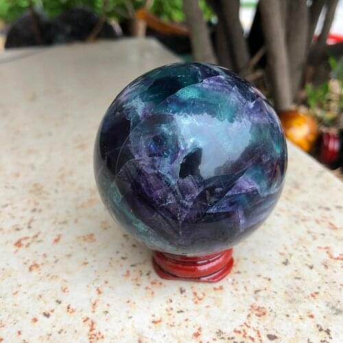 1pcs natural crystal fluorite ball beautiful decorative ball