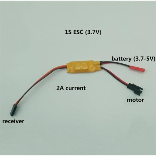 1S 2S 3S Micro Two-way Brushed ESC Speed Controller 3.5-4.8V 2A 5A for RC Mini Tank Car Boat Airplane 130/280/370 Motor Parts
