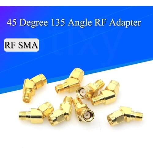 45 Degree Adapter Connector for FPV Race Goggle Antenna Converter SMA TO SMA RP SMA 135 Degree