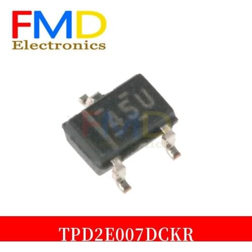New agent TPD2E007DCKR encapsulation sc70-6 packaging addresses - 3 printing 45 u TVS diode chip circuit protection