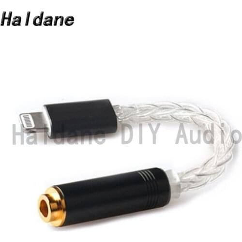 Haladne HiFi-DIY DAC Decoder Chip Adapter for Light-ning Dad Male 4.4mm Balanced Mom Female Connector for Earphone Amplifier