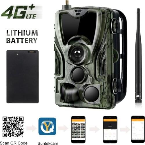 APP Trail Camera Clould Service 4G Hunting Cameras HC801LTE With 5000Mah Recharger Battery Wild Night Vision Surveillance