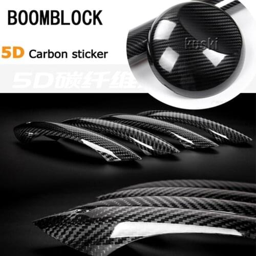 Car Styling 5D Gloss Carbon Fiber Car Sticker for Abarth Fiat 500 BMW E60 E36 E34 Mercedes Benz W204 Volvo XC90 V70 Accessories