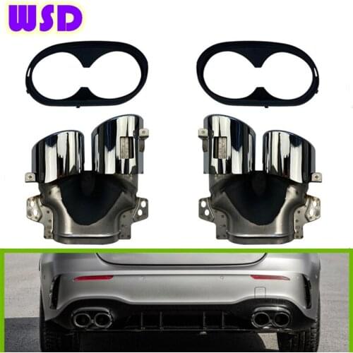 Car exhaust pipe Suitable for Mercedes-Benz W177 C118 exhaust modification, sport style tail throat, original high quality