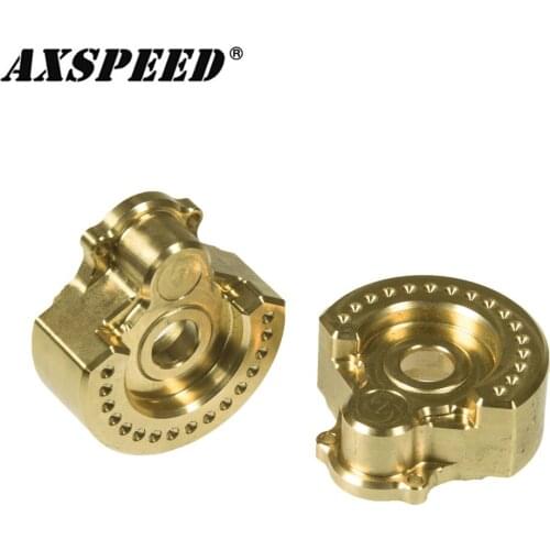 AXSPEED TRX4 Brass Counterweight Balance Weight Tire Portal Drive Housing for 1/10 RC Crawler TRX-4 Axle Upgrade Parts
