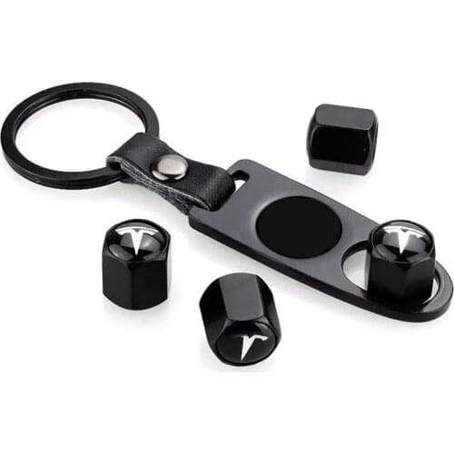 Car Wheel Tire valves Cover For Tesla Model 3 S X Y Badge Emblem Logo Tires Inflatable Mouth Dust Caps Car Styling Accessories