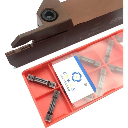 1PC MGEHR2525 4 T30 Spring Steel Grooving Turning Tool Holder +10PCS MGMN 400 MP1125 Carbide Inserts Lathe Cutter CNC Tools
