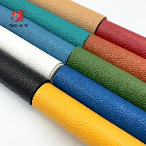 Litchi PU Faux Leatherette Fabric Synthetic Material For Sewing DIY Handcraft Brooches Bows Bag Earring Shoes Roll /Sheet Decor