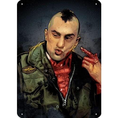 Taxidriver Movies and Tv Metal Tin Sign 12 "X 8" Wall Arts