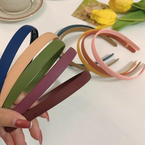 Fashion Hairbands Hair Accessory Women Girls Metal Hair Teeth Comb Hair Headbands Hoop Solid Hair Band DIY Headband Head