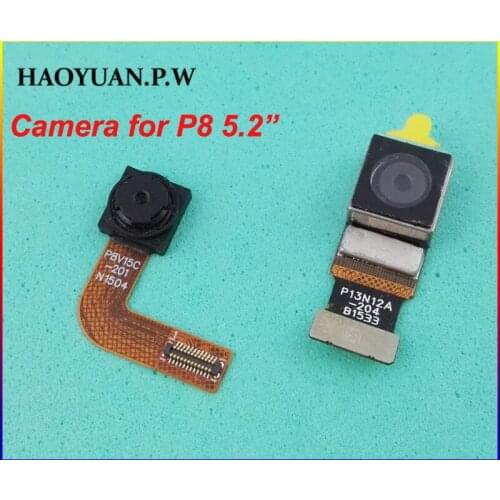 HAOYUAN.P.W New Rear Front Back Camera Module With Flex Cable Ribbon Replacement For Huawei P8 5.2'' Fast Ship