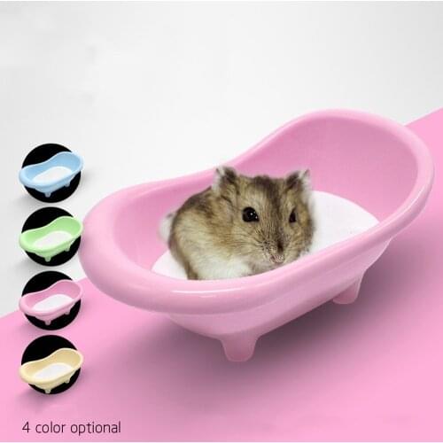 Pet Mouse Bathing Bathtub Guinea Pig Plastic Bathtub Hamster Bathing Toy Little Pet Bathroom Supplies Pet Rat Accessories