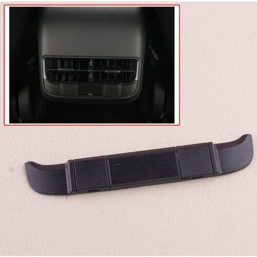 Car Back USB Charging Port Decal ABS Cover Anti-dust Protector Replacement Fit for Tesla Model 3 Y Refit